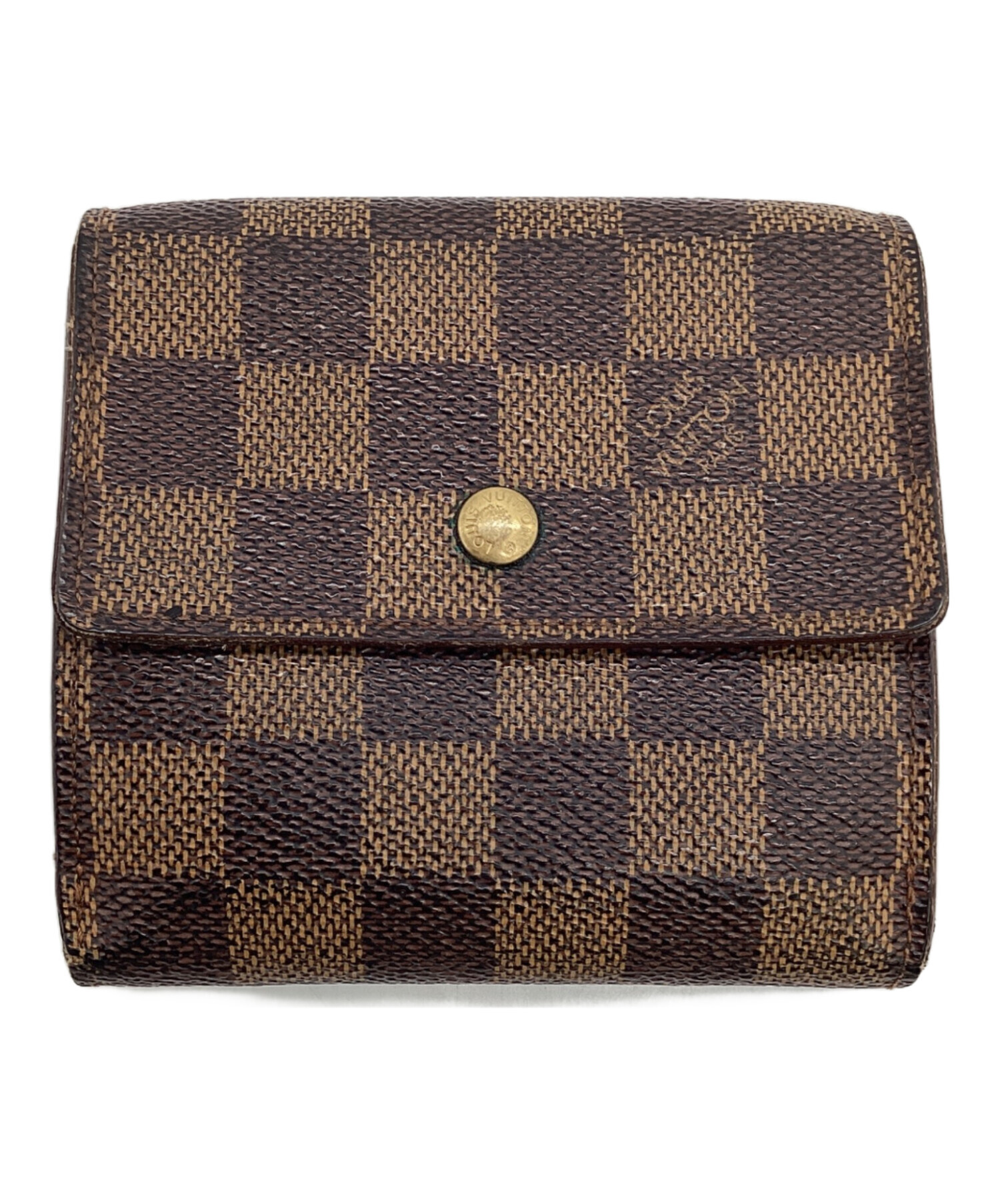 LOUIS VUITTON ルイヴィトン ポルトフォイユエリーズ N61654 ブラウン ダミエ エベヌ コンパクトウォレット レディース 【中古】 42603K339 ルイヴィトン ダミエ ポルトフォイユエリーズ N61654 ブラウン LOUIS