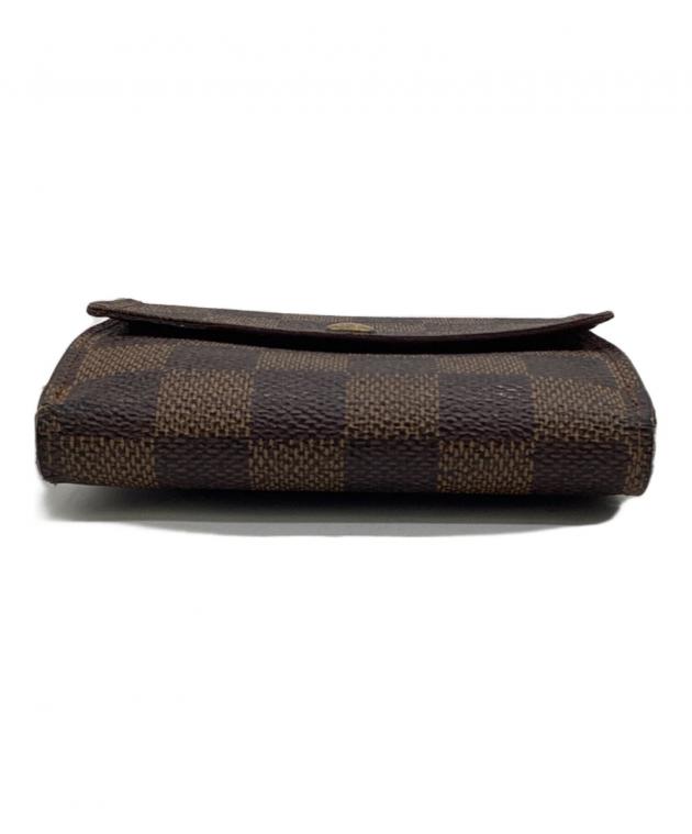 【倉吉店】 中古 LOUIS VUITTON | ルイ・ヴィトン 二つ折り財布 ポルトフォイユ・エリーズ N61654 ダミエ 【125】 楽天市場】ルイヴィトン ダミエ ポルトフォイユ エリーズ wホック 財布