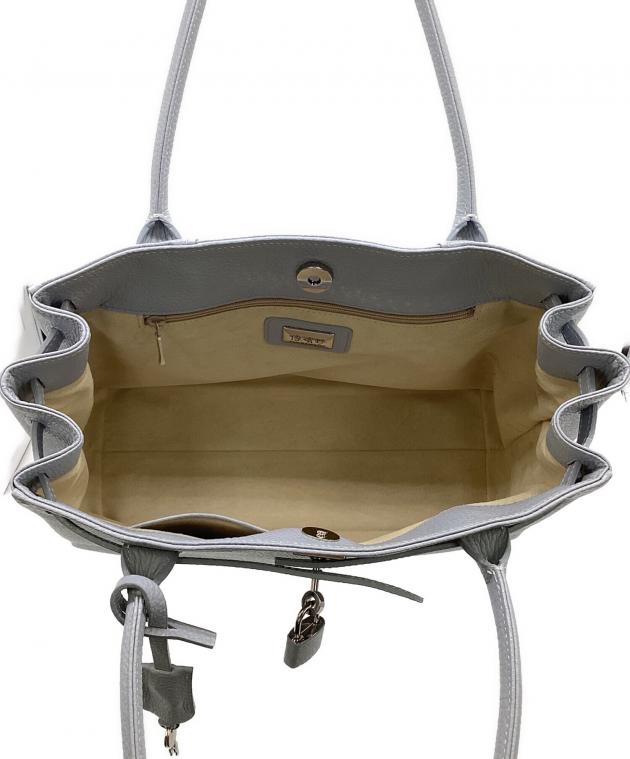 傳濱野 デンハマノ ミーティア ハンドバッグ トートバッグ 中古・古着通販】傳濱野 (デンハマノ) ミーティア トートバッグ ブルー