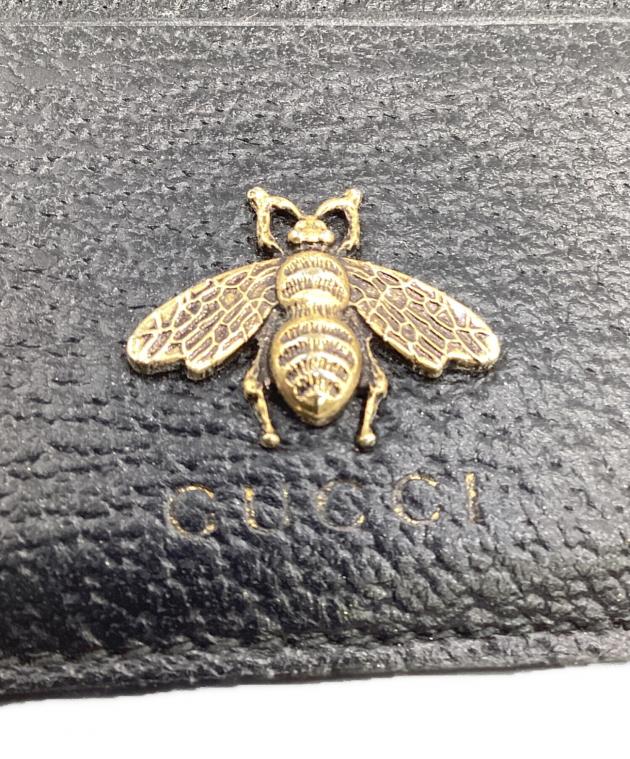 中古・古着通販】GUCCI (グッチ) アニマリエ メタルビー カードケース