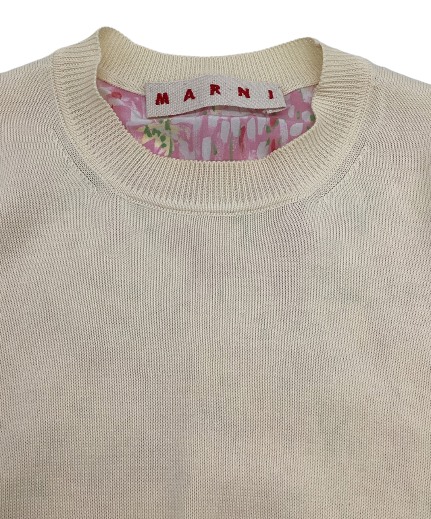 中古・古着通販】MARNI (マルニ) ノースリーブニット ベージュ サイズ 