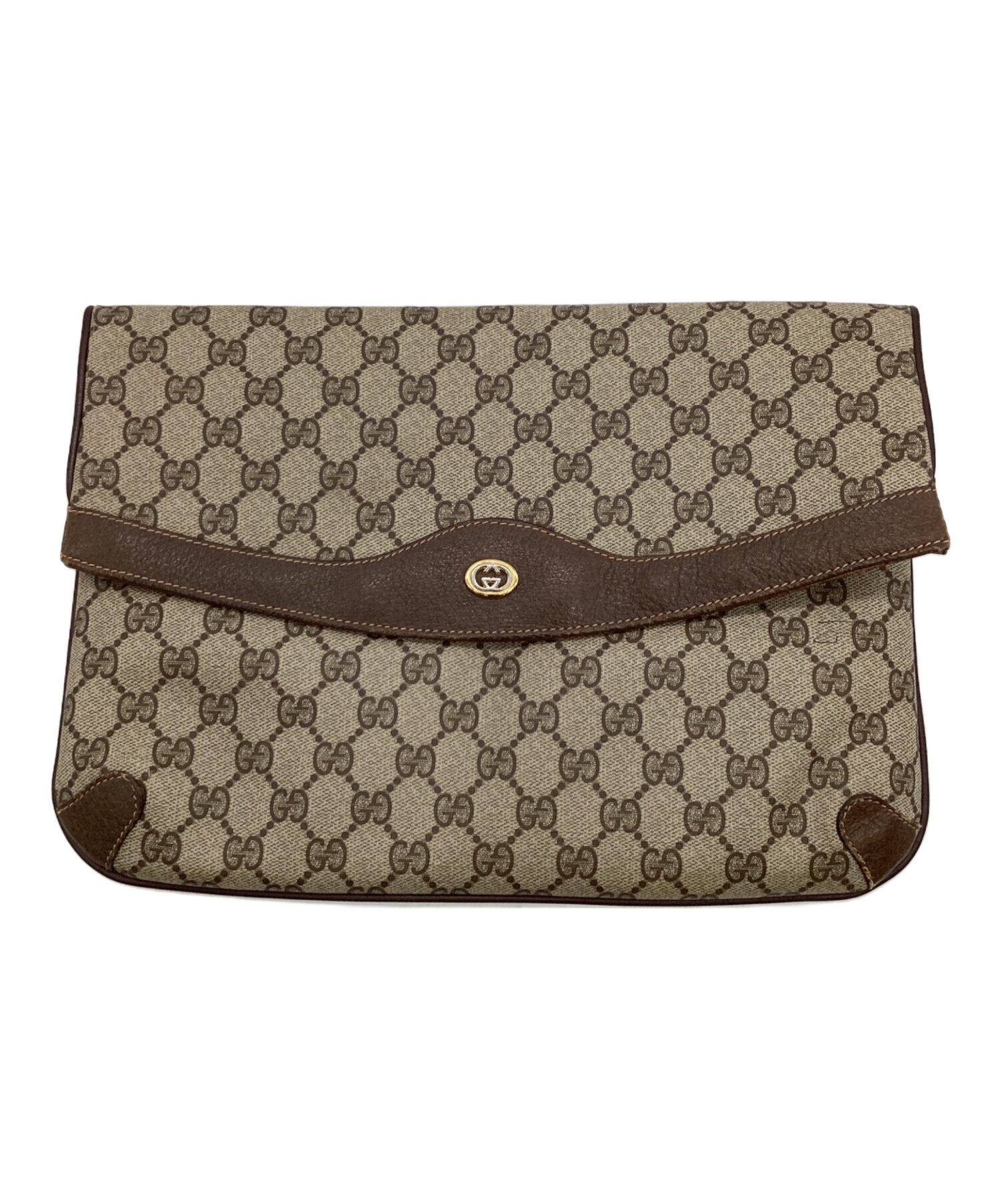 中古・古着通販】GUCCI (グッチ) GGスプリーム クラッチバッグ