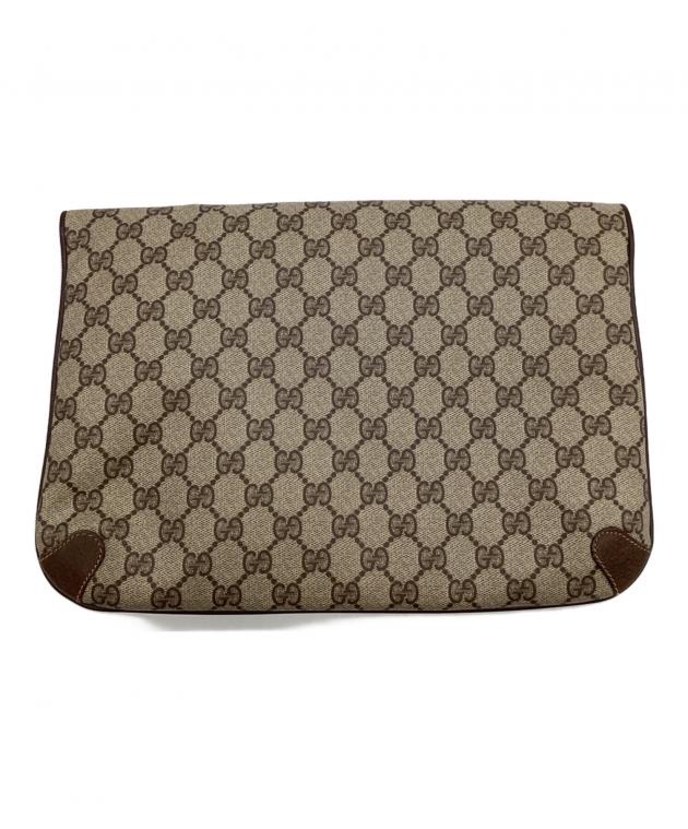 中古・古着通販】GUCCI (グッチ) GGスプリーム クラッチバッグ
