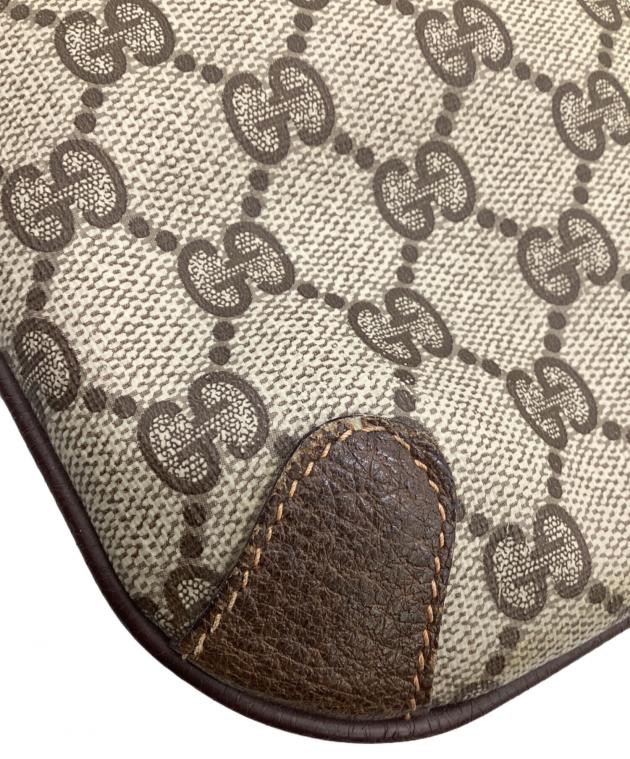 GUCCI ベージュ クラッチバッグ 中古・古着通販】GUCCI (グッチ) GGスプリーム クラッチバッグ