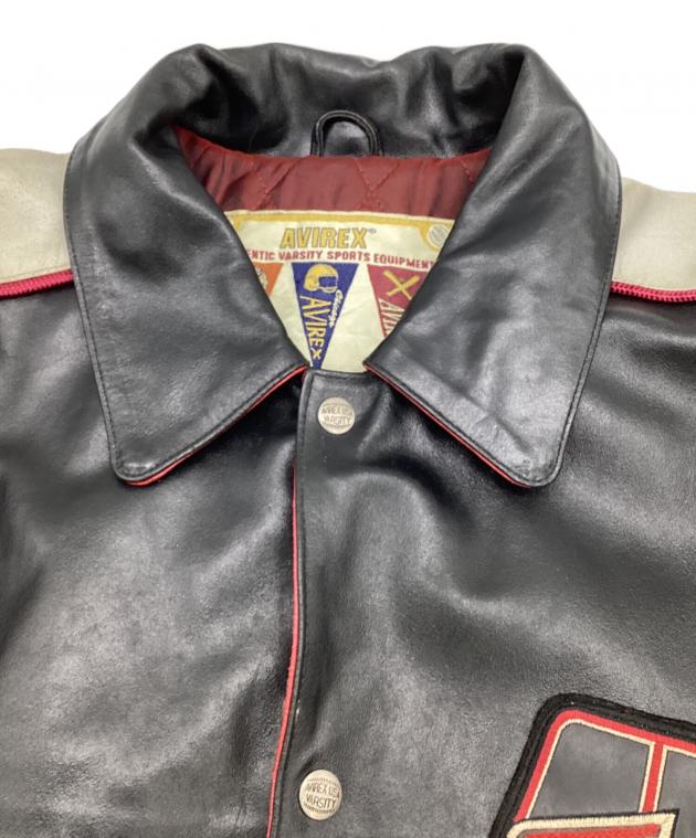 中古・古着通販】AVIREX VARSITY (アヴィレックスバーシティ) レザー