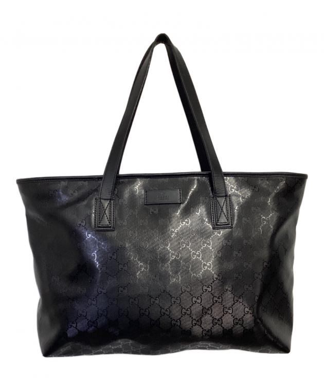 GUCCI グッチ GGインプリメ トートバッグ 中古・古着通販】GUCCI (グッチ) GGインプリメ トートバッグ ブラック