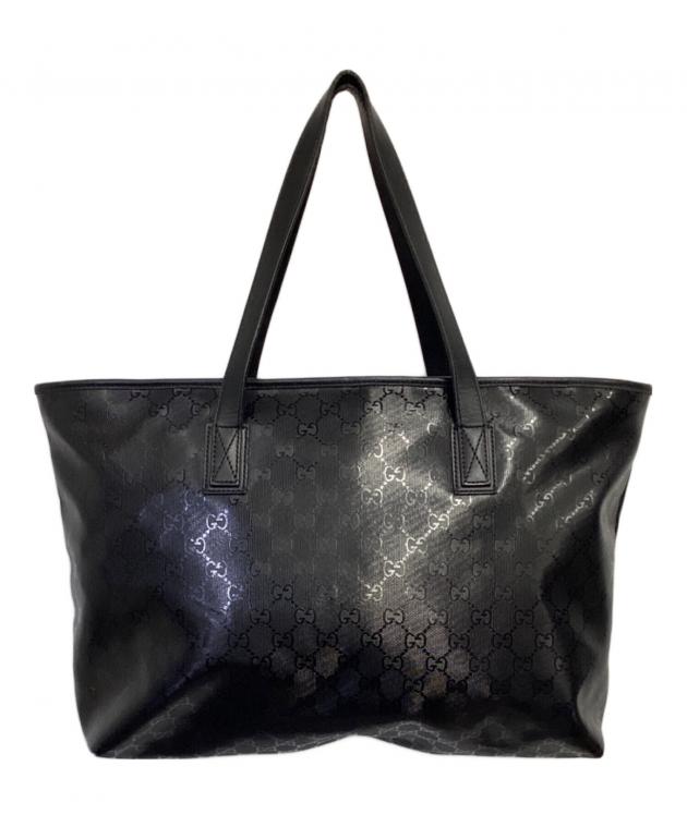早い者勝ちGUCCI GGインプリメ トート 通勤通学 中古美品 中古・古着通販】GUCCI (グッチ) GGインプリメ トートバッグ ブラック
