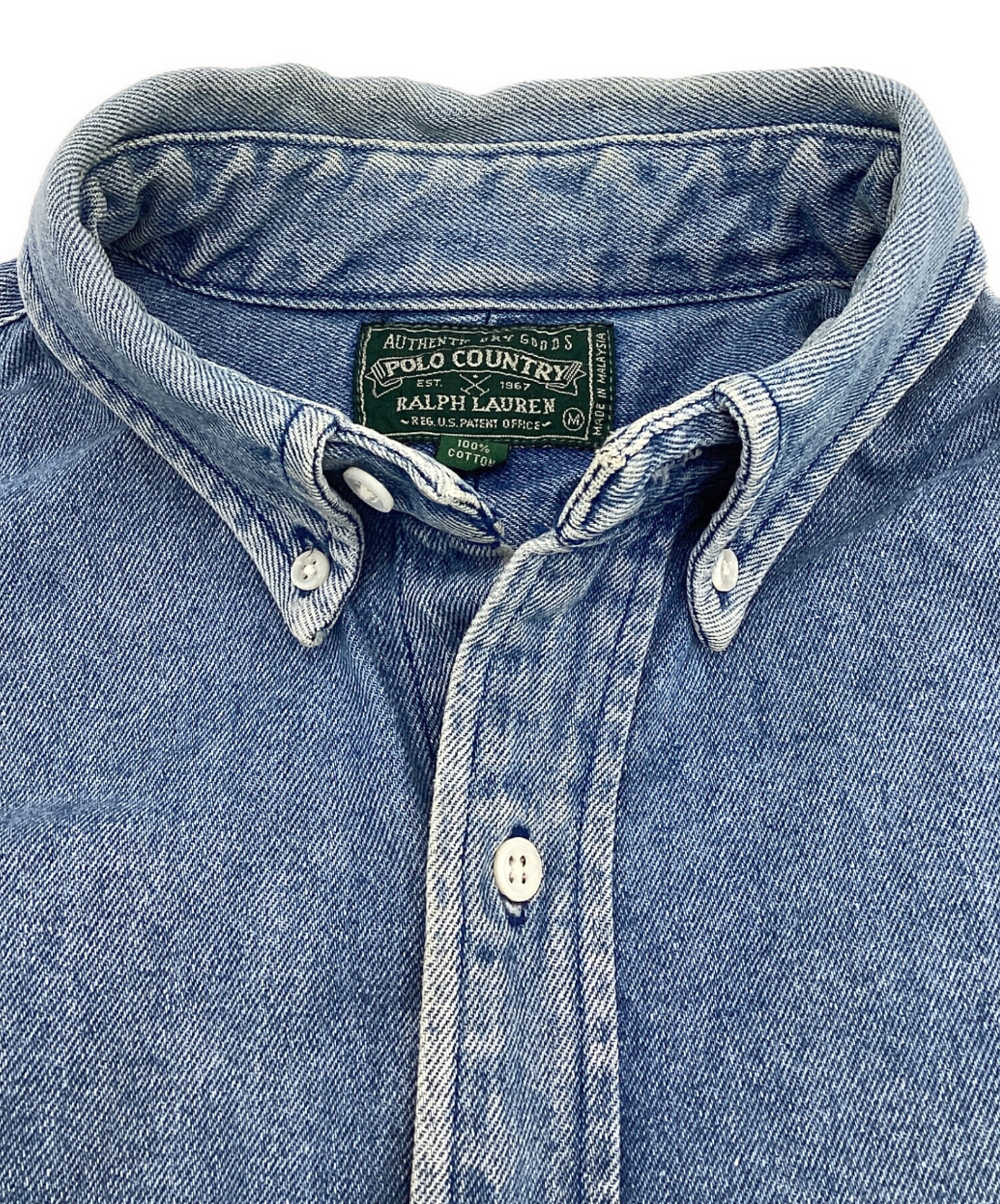 中古・古着通販】POLO COUNTRY (ポロカントリー) デニムBDシャツ