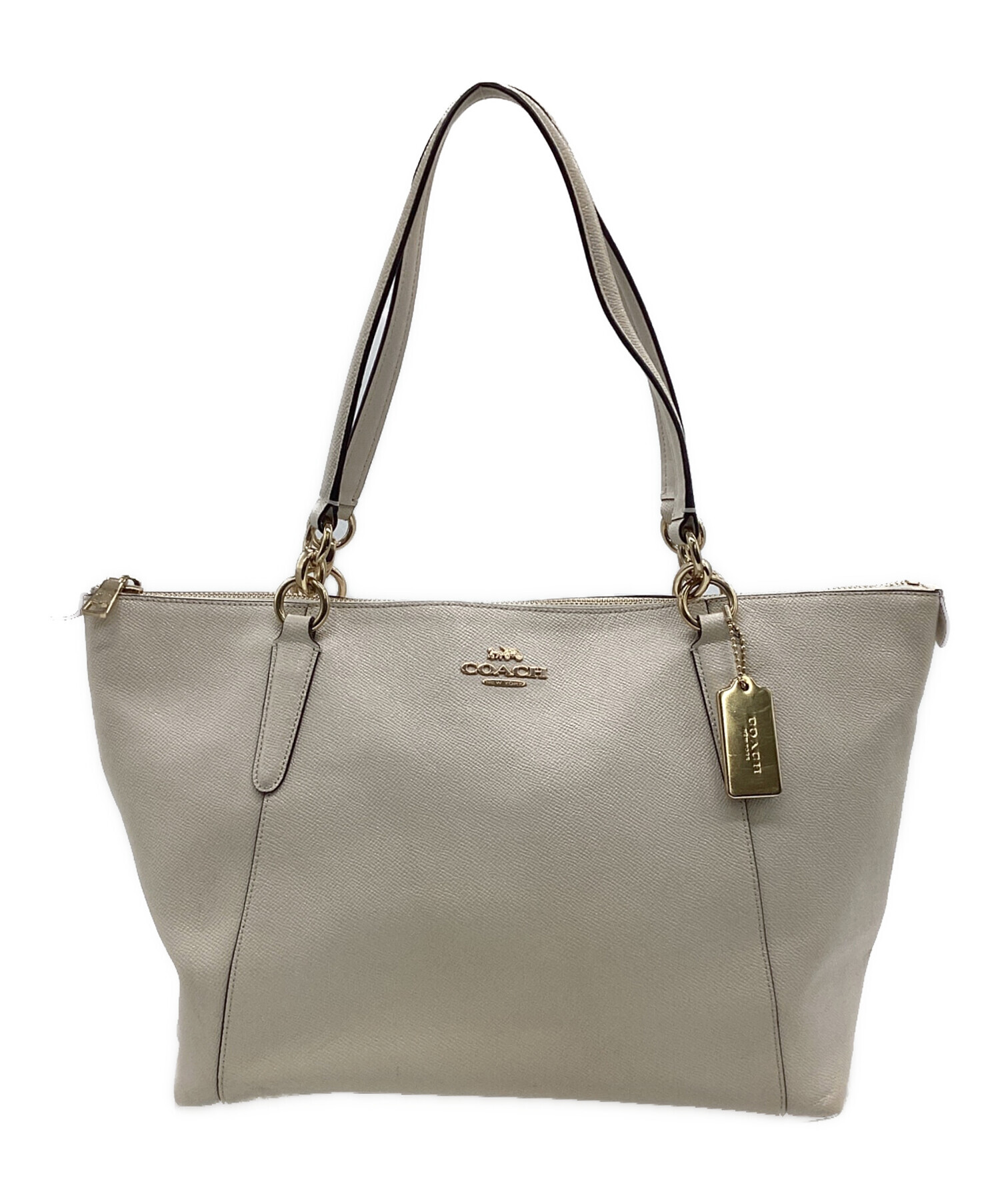 中古・古着通販】COACH (コーチ) トートバッグ アイボリー｜ブランド