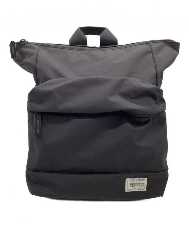 美品　ポーターガール 2 Way リュック 黒　ムース　ブラック 中古・古着通販】PORTER GIRL (ポーターガール) MOUSSE 2WAY DAYPACK S
