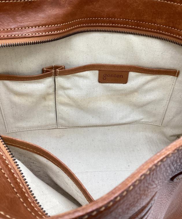 中古・古着通販】genten (ゲンテン) レザートートバッグ ブラウン