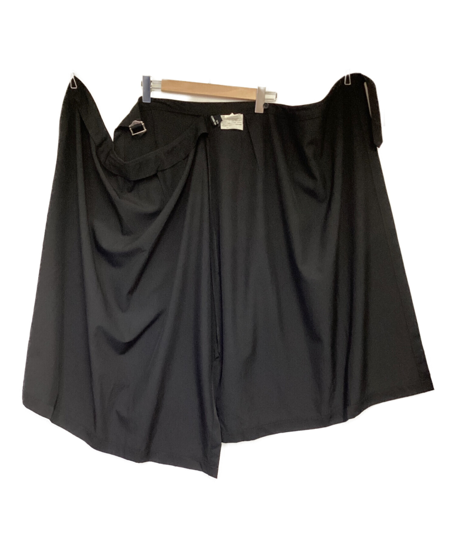 tricotコムデギャルソン　ラップスカート　M アジサイ　黒　花柄スカート 中古・古着通販】tricot COMME des GARCONS (トリココムデギャルソン