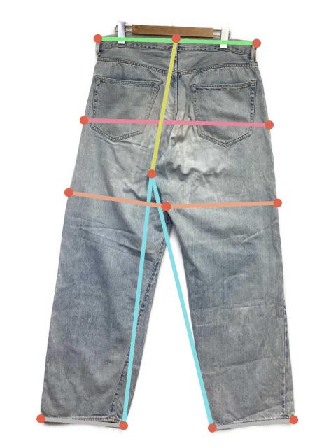 中古・古着通販】COMOLI (コモリ) 5Pデニムパンツ ブリーチ インディゴ