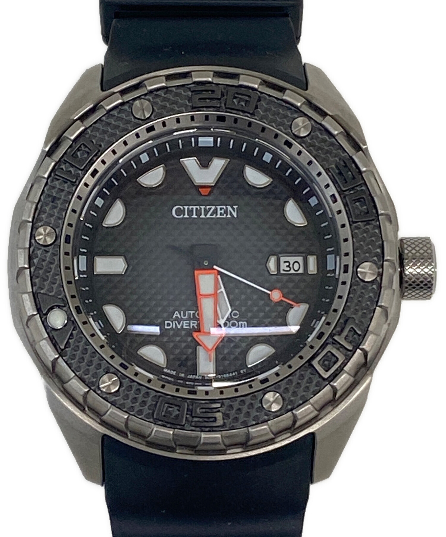 中古・古着通販】CITIZEN (シチズン) ダイバーズウォッチ ブラック 