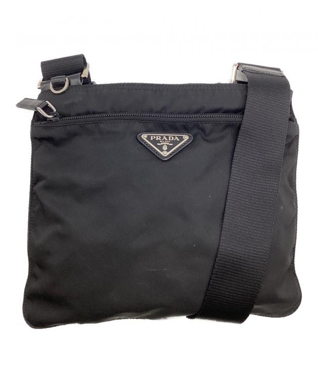 プラダ　ショルダーバック 中古・古着通販】PRADA (プラダ) ショルダーバッグ ブラック｜ブランド