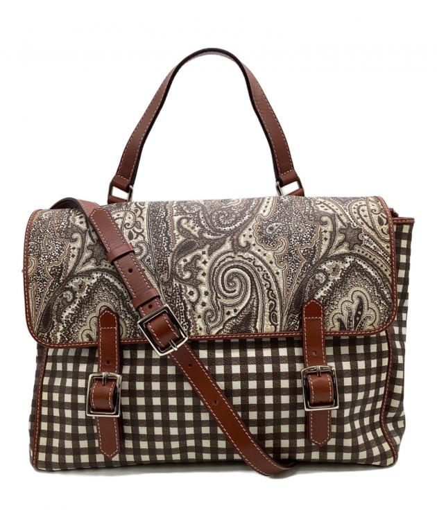 ETRO バッグ ショルダー付 中古・古着通販】ETRO (エトロ) 2WAY ショルダーバッグ ベージュ