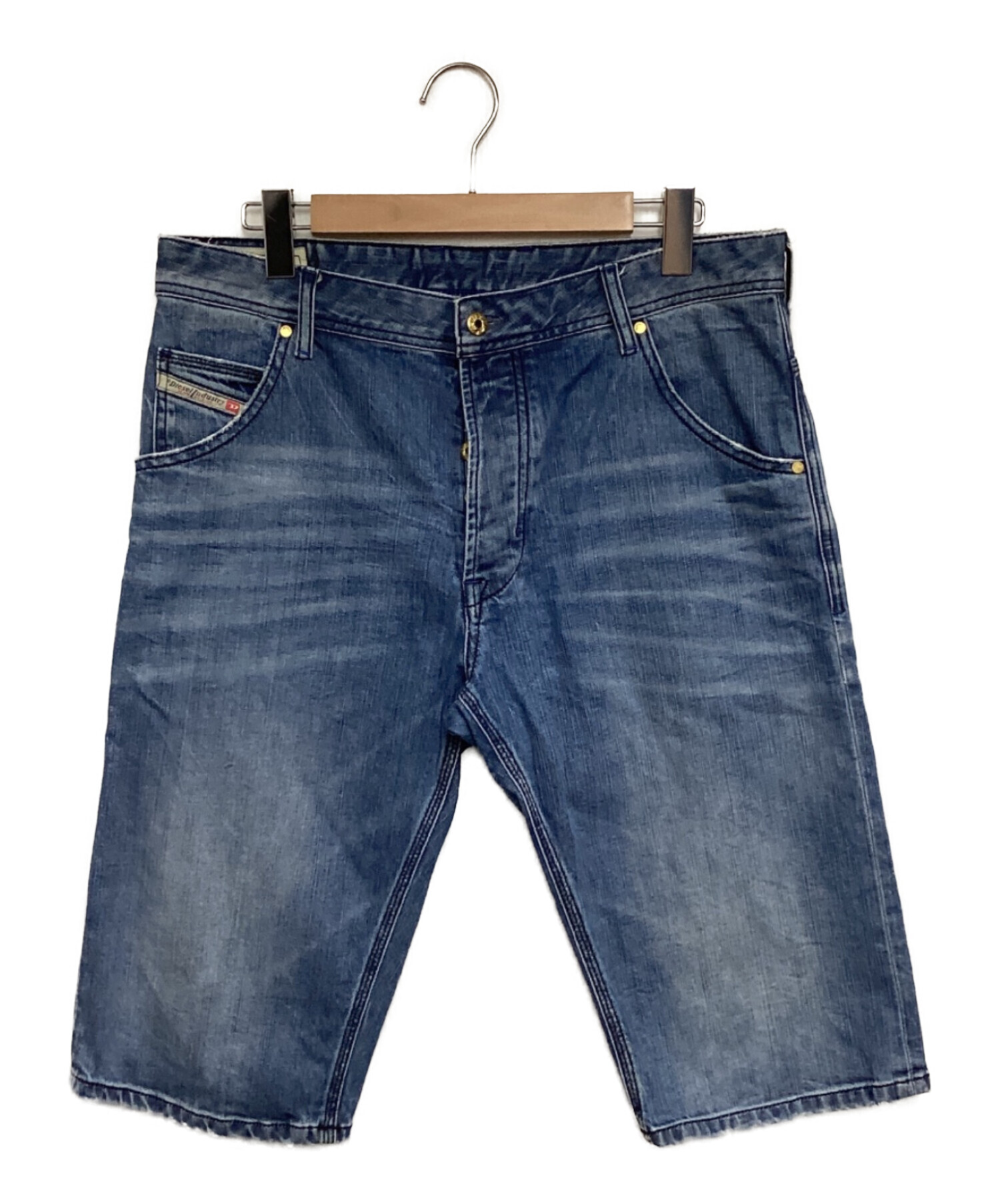 中古・古着通販】DIESEL (ディーゼル) デニムハーフパンツ インディゴ