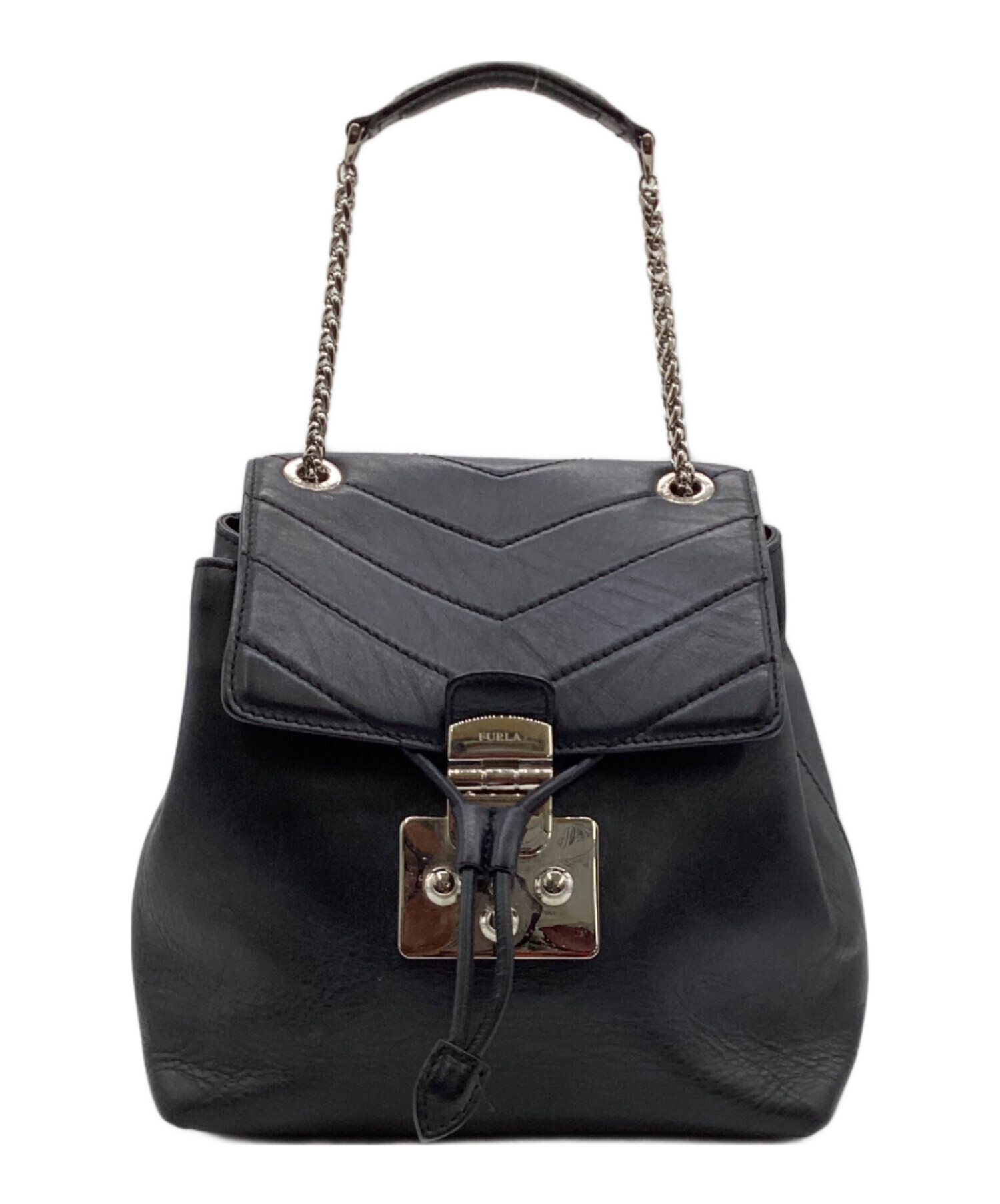 中古・古着通販】FURLA (フルラ) リュック ブラック｜ブランド・古着