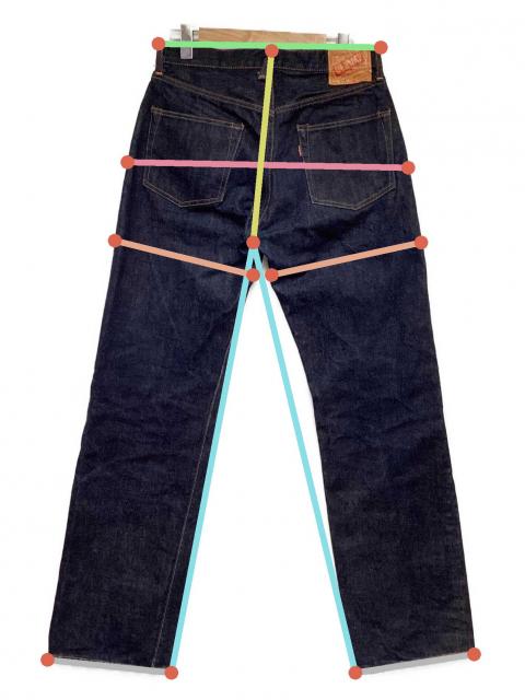 中古・古着通販】DENIME (ドゥニーム) XXモデル セルビッチデニム