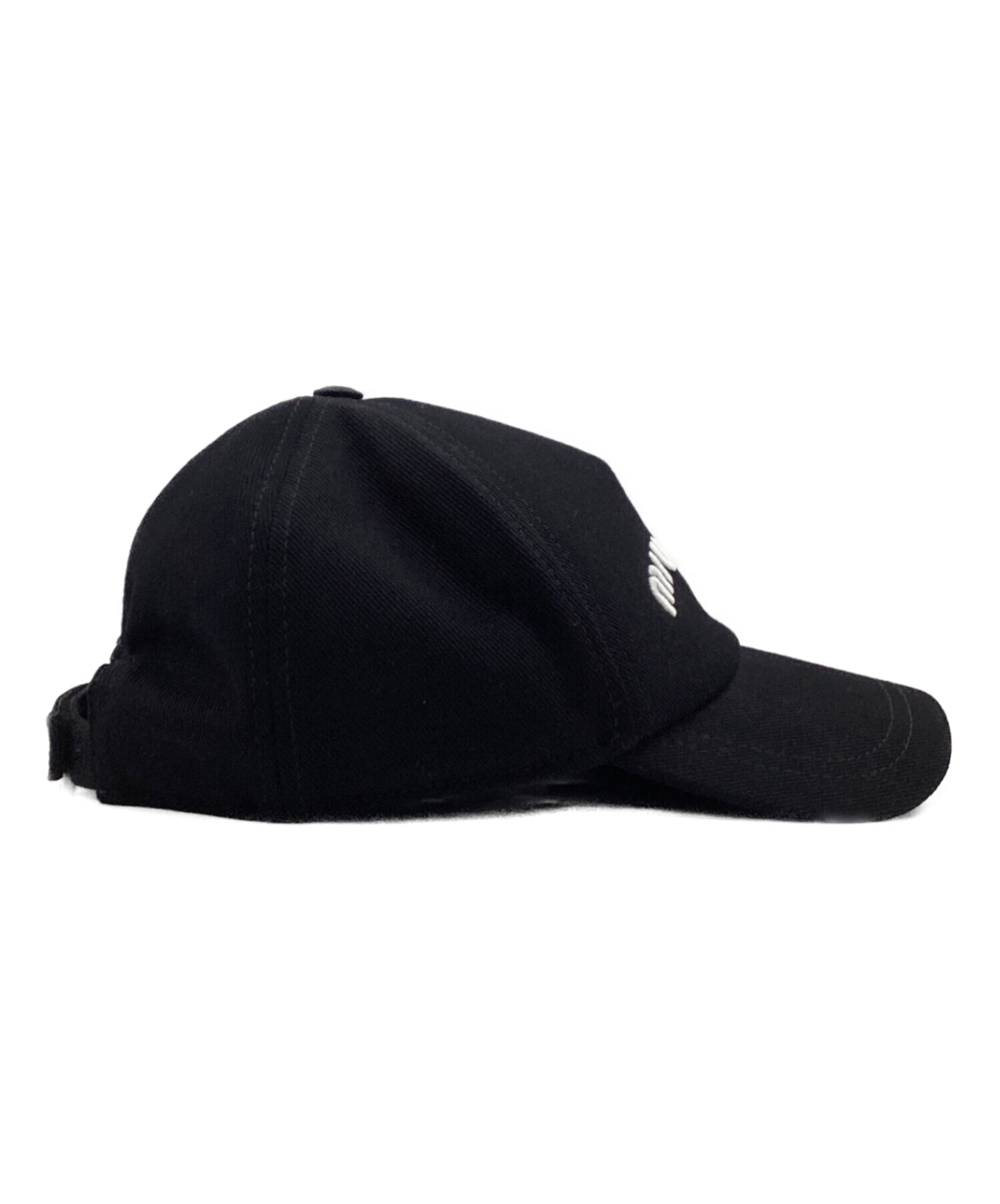 中古・古着通販】MIU MIU (ミュウミュウ) キャップ ブラック サイズ:L