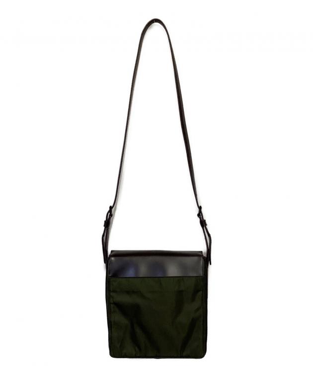 Prada ダークグリーン ショルダーバッグ 中古・古着通販】PRADA (プラダ) ショルダーバッグ ブラウン×グリーン