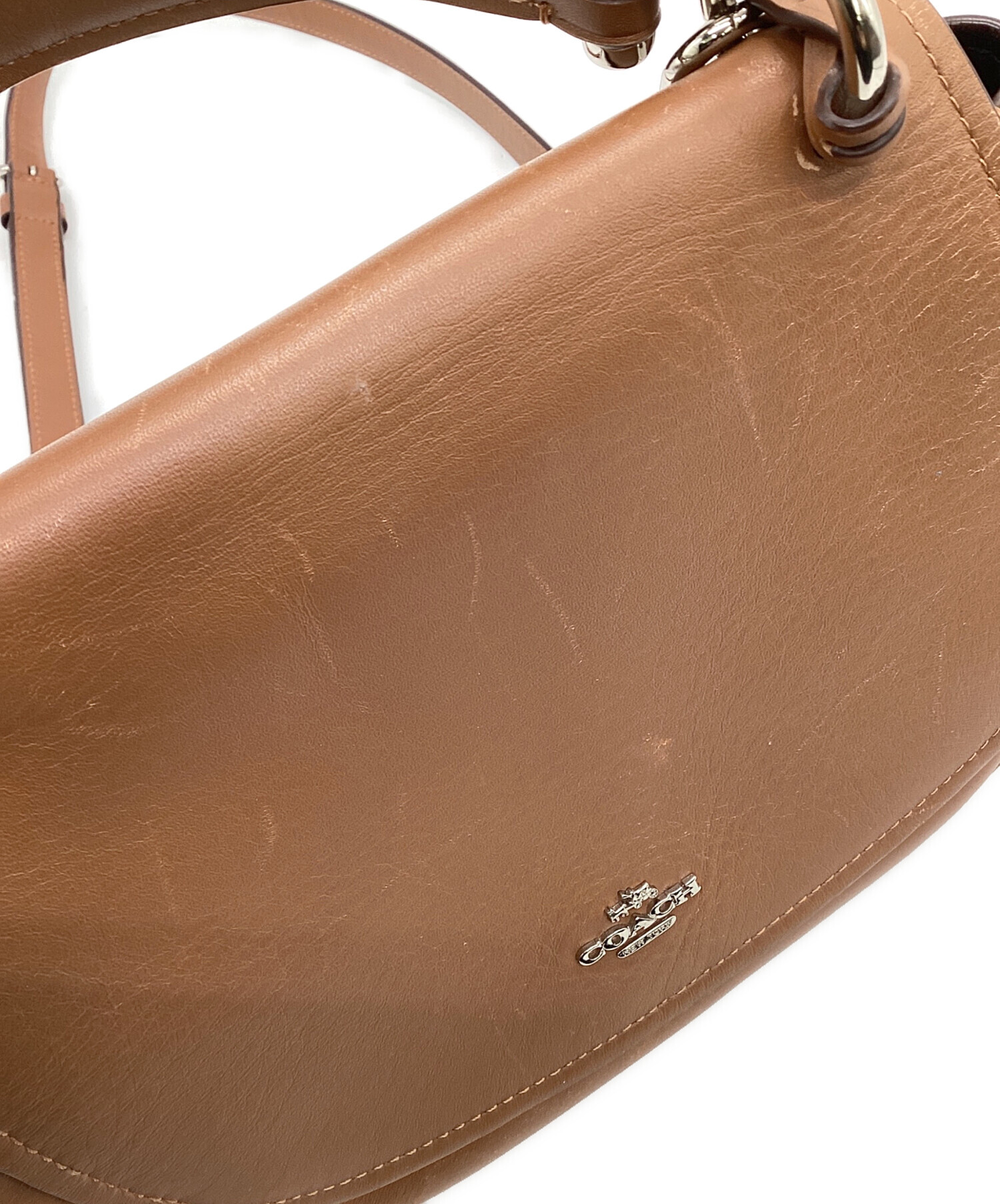 中古・古着通販】COACH (コーチ) 2WAYショルダーバッグ ブラウン