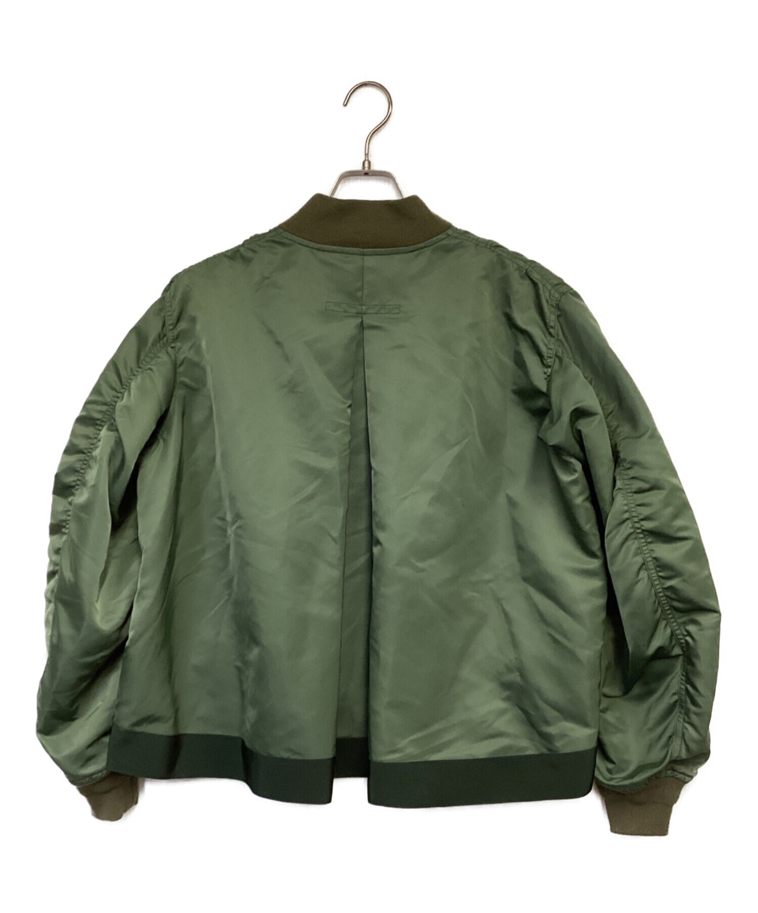 中古・古着通販】sacai (サカイ) MA-1ブルゾン カーキ サイズ:1 中古・古着通販】sacai (サカイ) MA-1ブルゾン カーキ サイズ:1