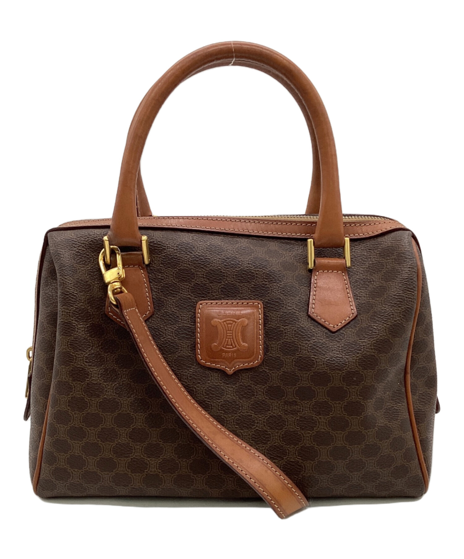中古・古着通販】CELINE (セリーヌ) マカダム ミニボストンバッグ