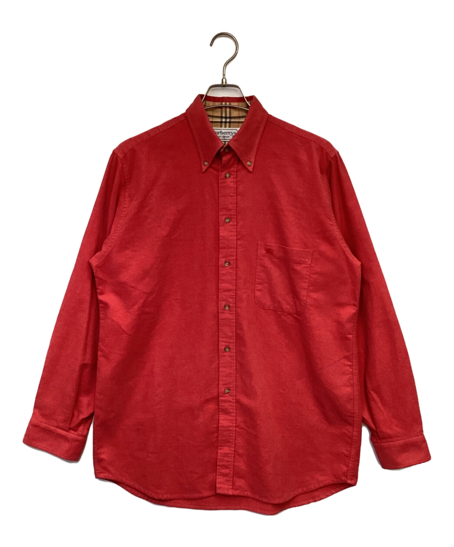 中古・古着通販】Burberry's (バーバリーズ) 長袖シャツ レッド サイズ