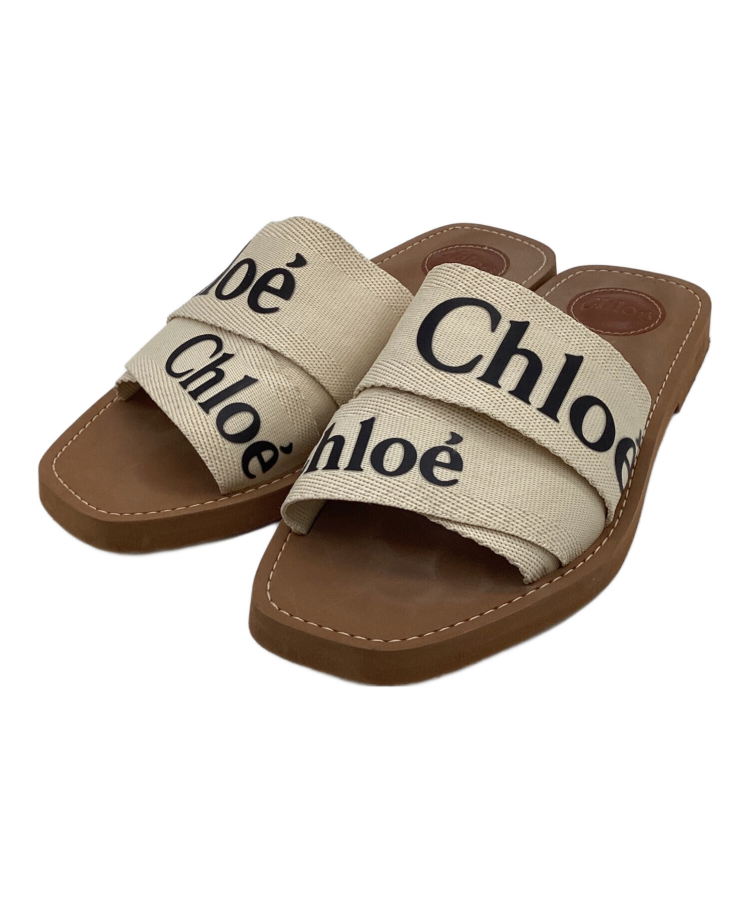 中古・古着通販】Chloe (クロエ) WOODY FLAT SLIDES（フラット