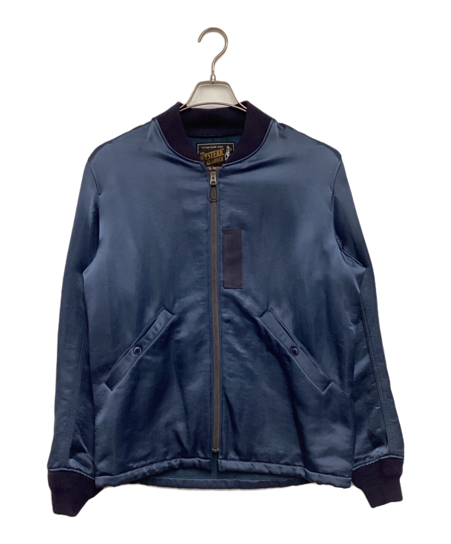 HYSTERIC GLAMOUR - 【値下げ】HYSTERIC GLAMOUR ジャケット　青 中古・古着通販】Hysteric Glamour (ヒステリックグラマー) ボンバー