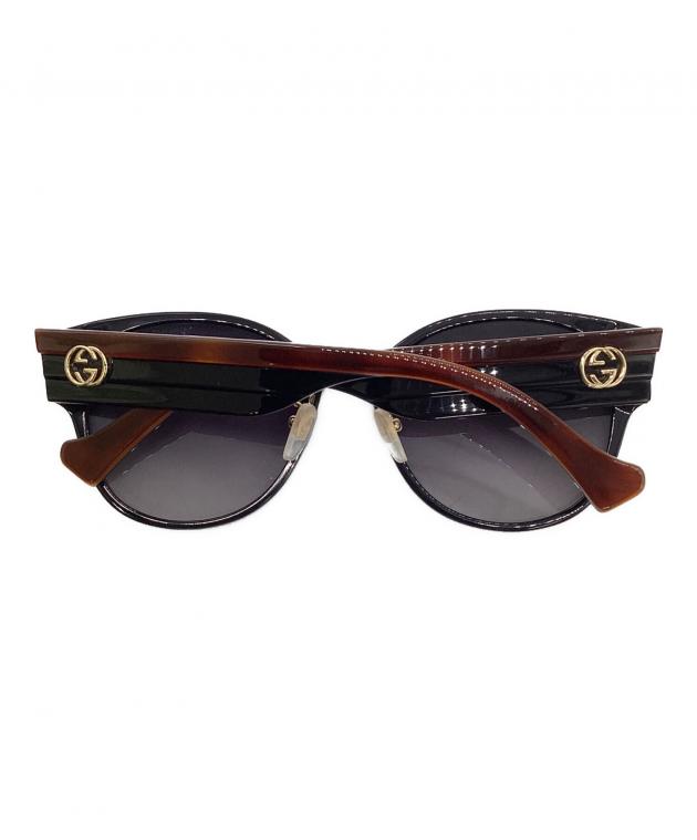 GUCCI グッチ ジオメトリック フレーム サングラス 中古・古着通販】GUCCI (グッチ) ジオメトリック フレーム サングラス