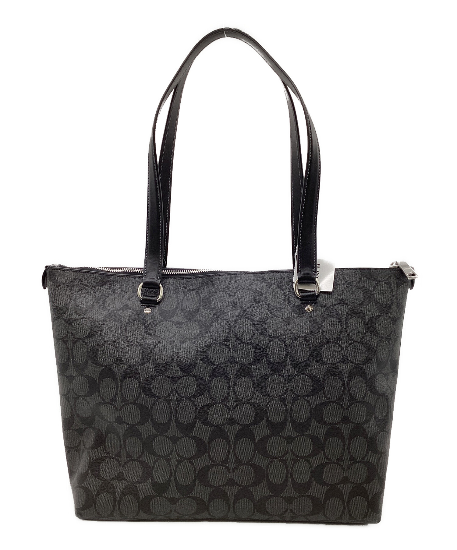 中古・古着通販】COACH (コーチ) シグネチャー トートバッグ ブラック