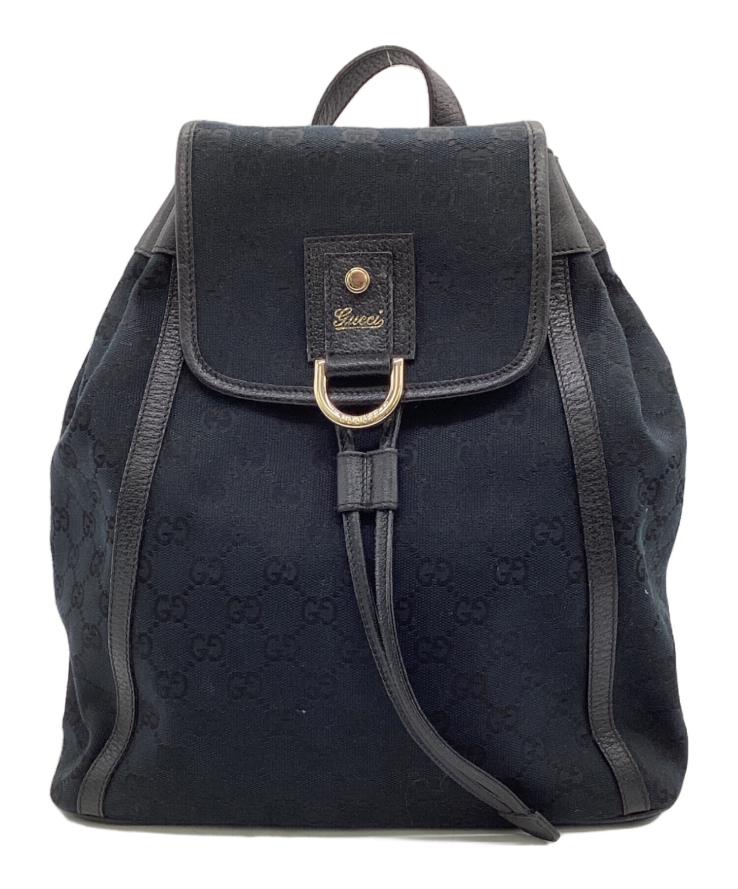 中古・古着通販】GUCCI (グッチ) GGキャンバス リュック ネイビー