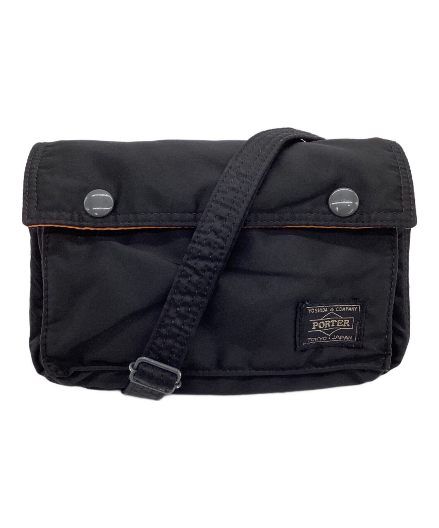 PORTER ポーター TANKER タンカー ショルダーバッグ ブラック系【中古】 中古・古着通販】PORTER (ポーター) TANKER（タンカー）ショルダー