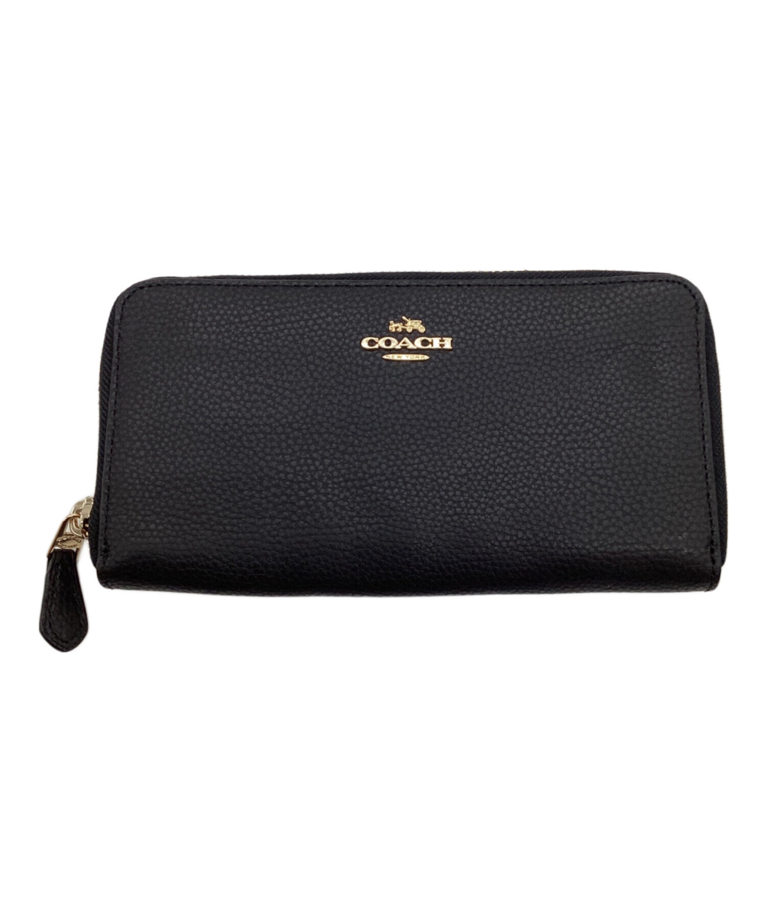 COACH 長財布 ブラック　るるです　他の方は購入出来ません 中古・古着通販】COACH (コーチ) ラウンドファスナー長財布 ブラック