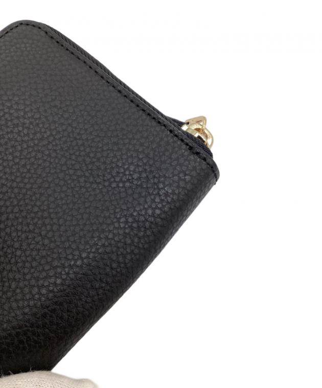 中古・古着通販】COACH (コーチ) ラウンドファスナー長財布 ブラック