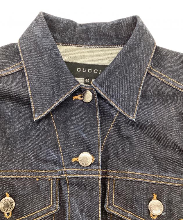 中古・古着通販】GUCCI (グッチ) デニムジャケット インディゴ サイズ