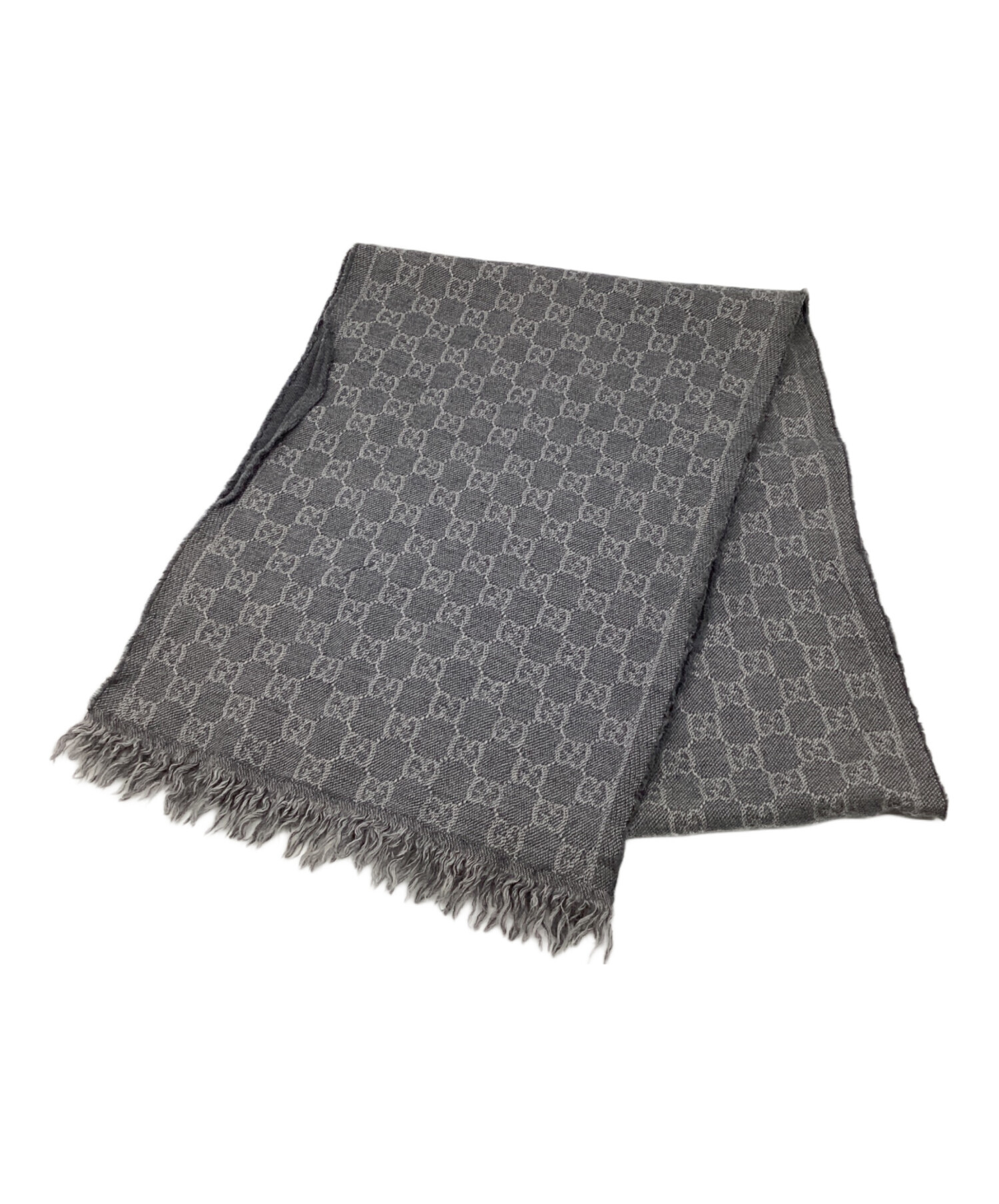 GUCCI グレー マフラー 中古・古着通販】GUCCI (グッチ) マフラー グレー｜ブランド・古着通販
