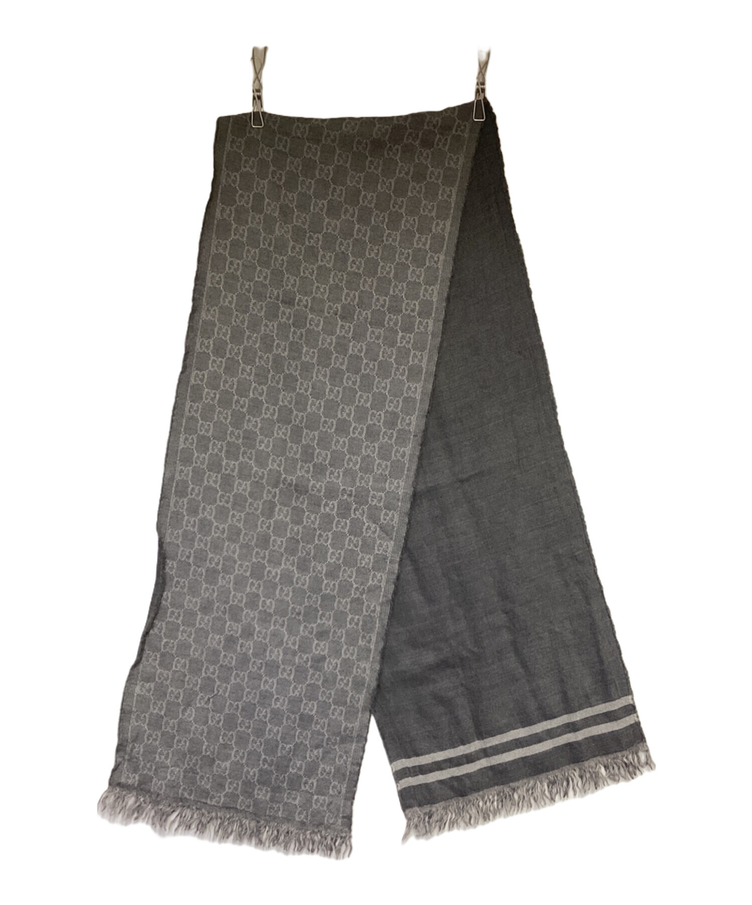 GUCCI グレー マフラー 中古・古着通販】GUCCI (グッチ) マフラー グレー｜ブランド・古着通販