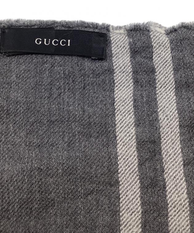 中古・古着通販】GUCCI (グッチ) マフラー グレー｜ブランド・古着通販