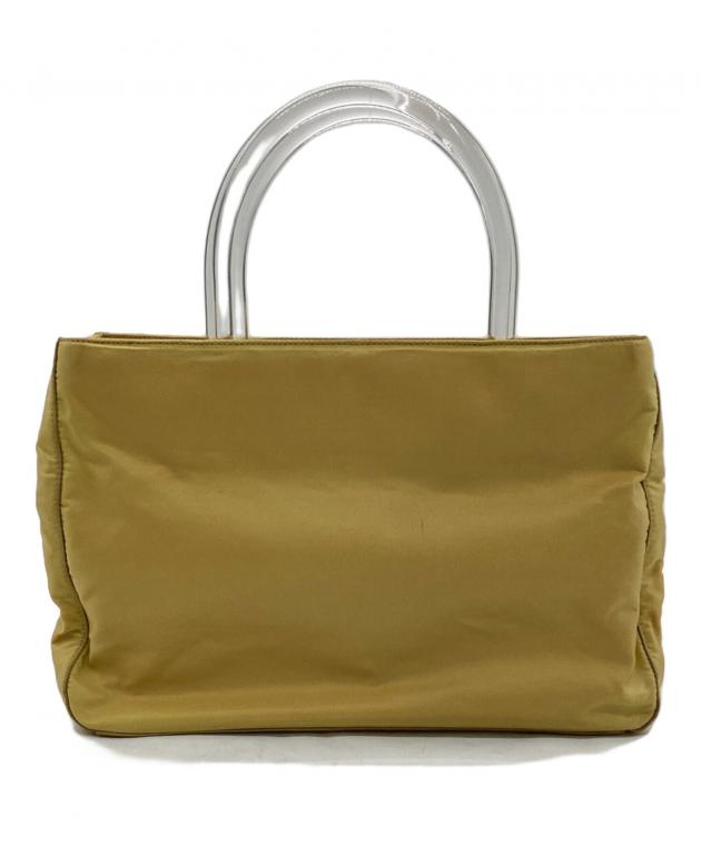 中古・古着通販】PRADA (プラダ) ナイロン ハンドバッグ イエロー