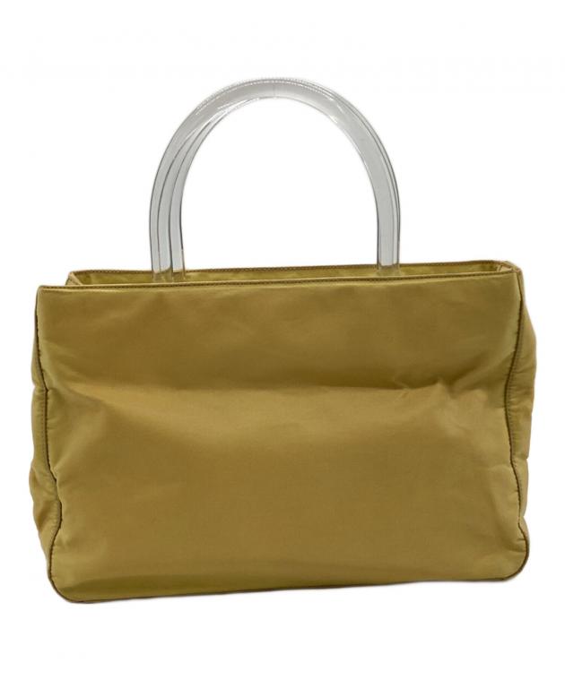 中古・古着通販】PRADA (プラダ) ナイロン ハンドバッグ イエロー