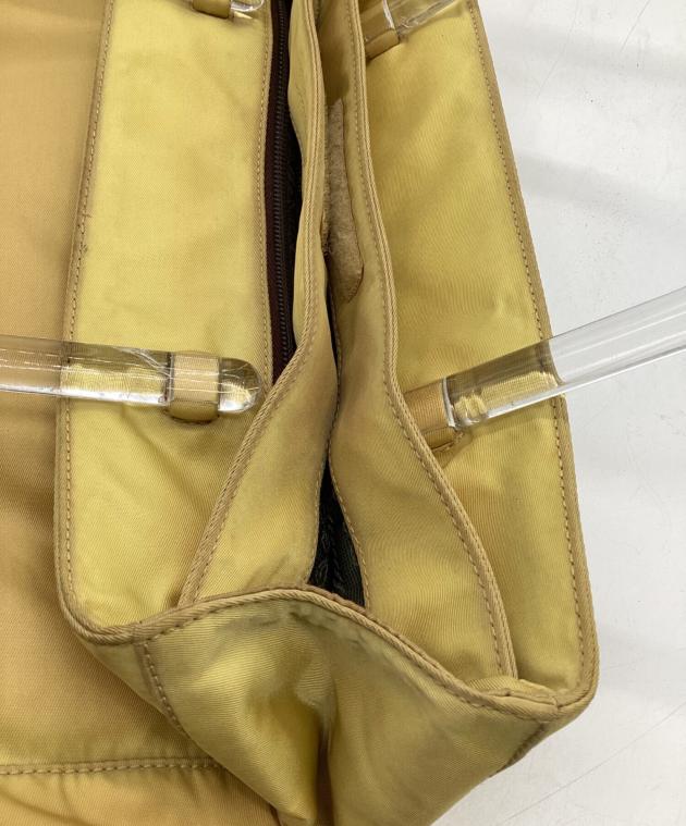 中古・古着通販】PRADA (プラダ) ナイロン ハンドバッグ イエロー 