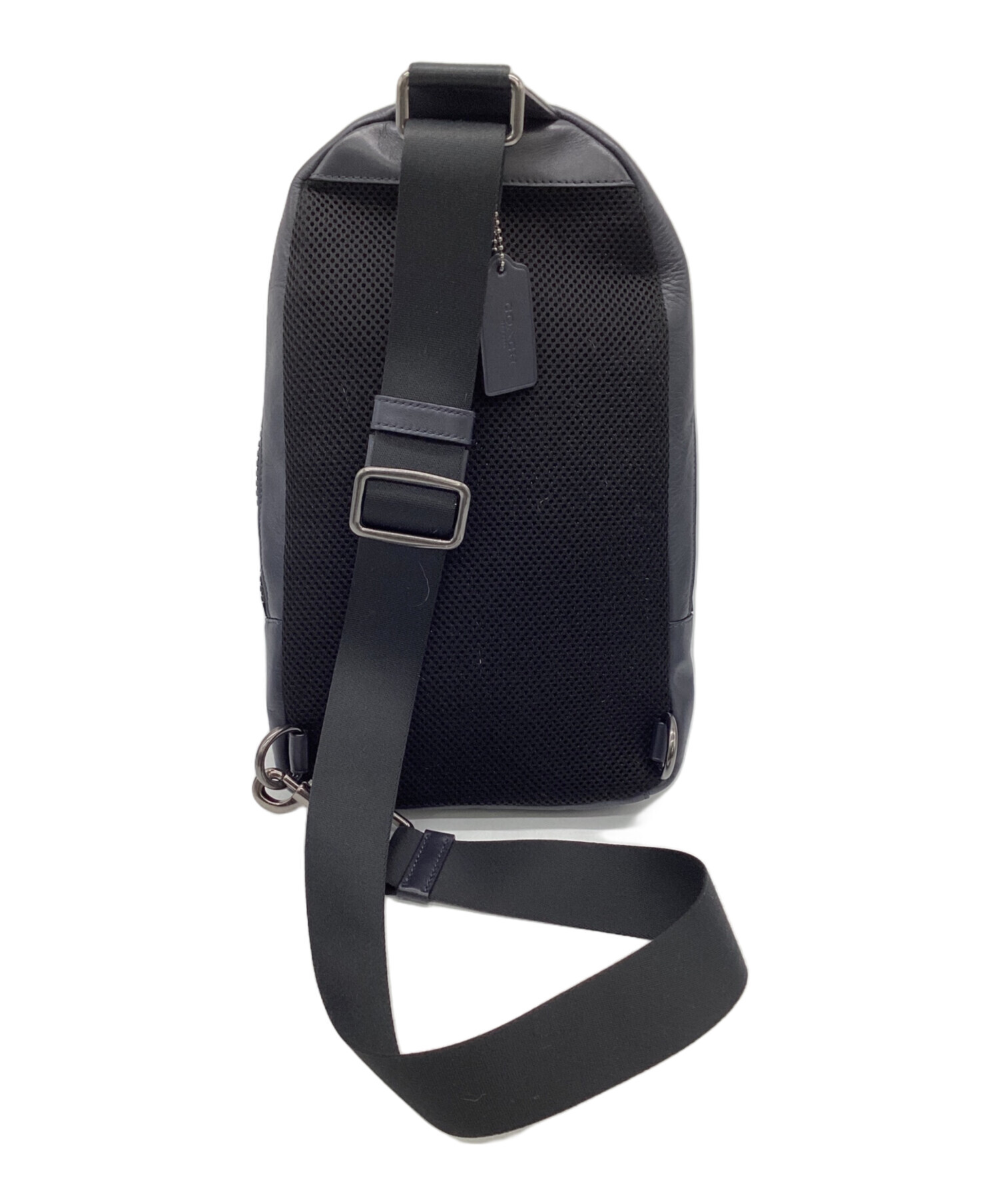 中古・古着通販】COACH (コーチ) ボディーバッグ ブルー×ネイビー