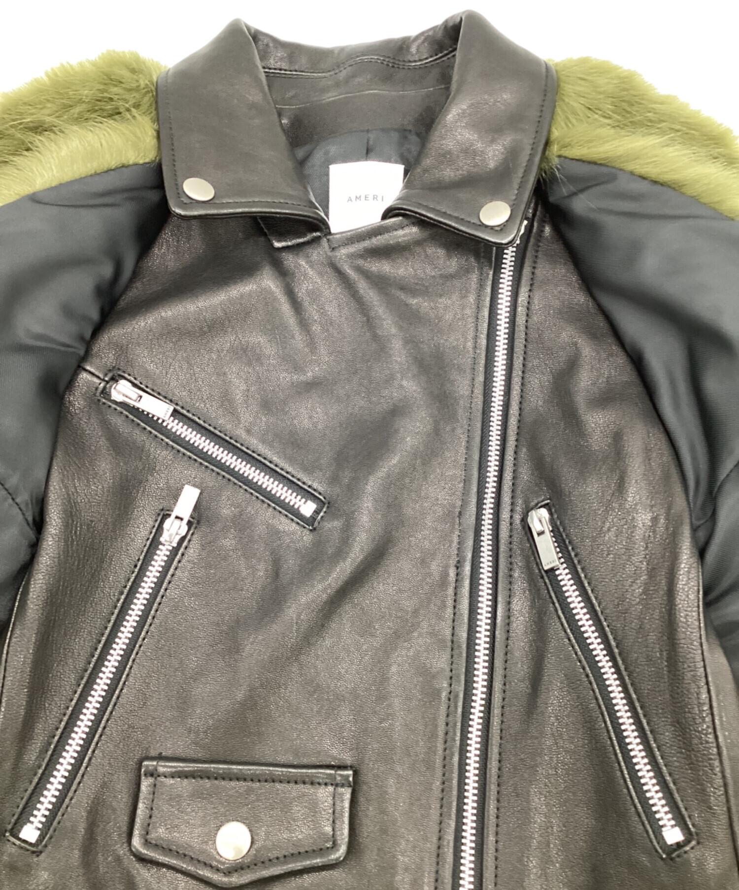 中古・古着通販】Ameri (アメリ) ファードッキングライダース 