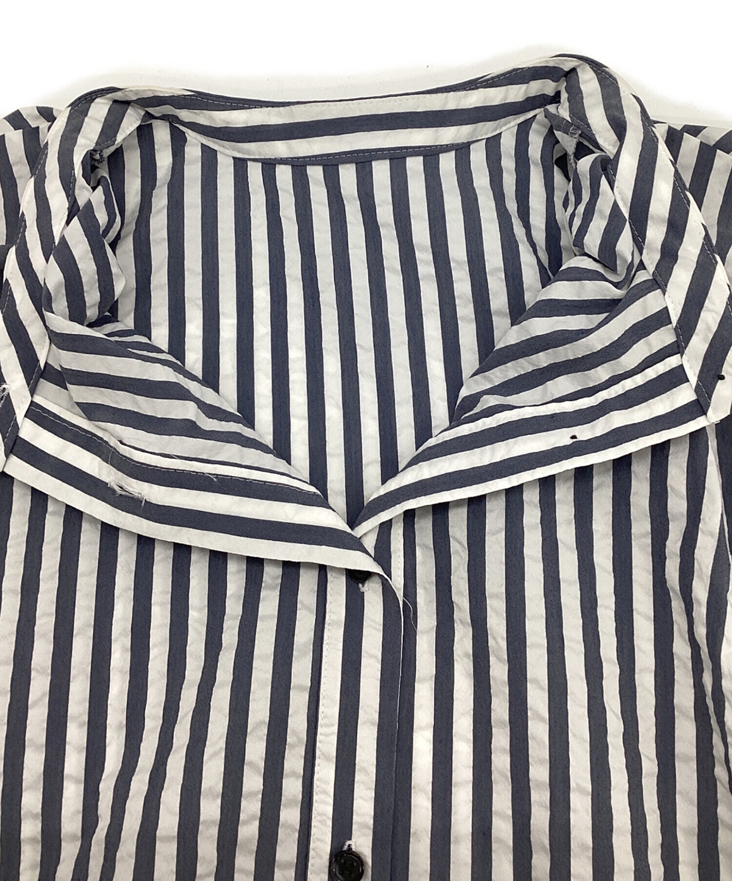 ビアズリー サッカーフレンチブラウス(中古) 中古・古着通販
