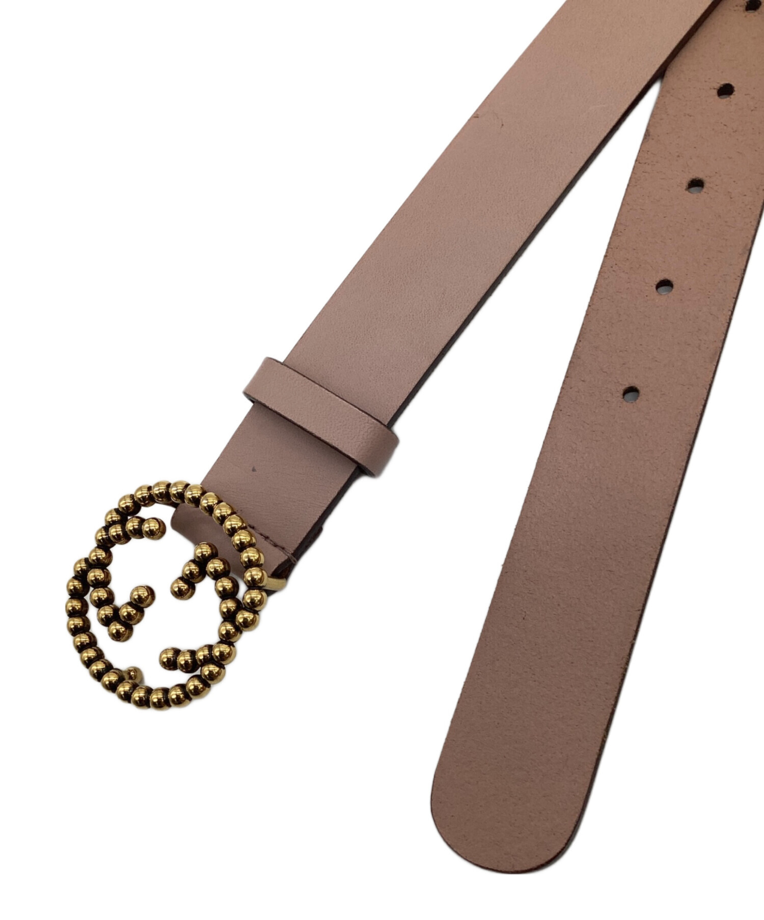 中古・古着通販】GUCCI (グッチ) インターロッキングGベルト ピンク