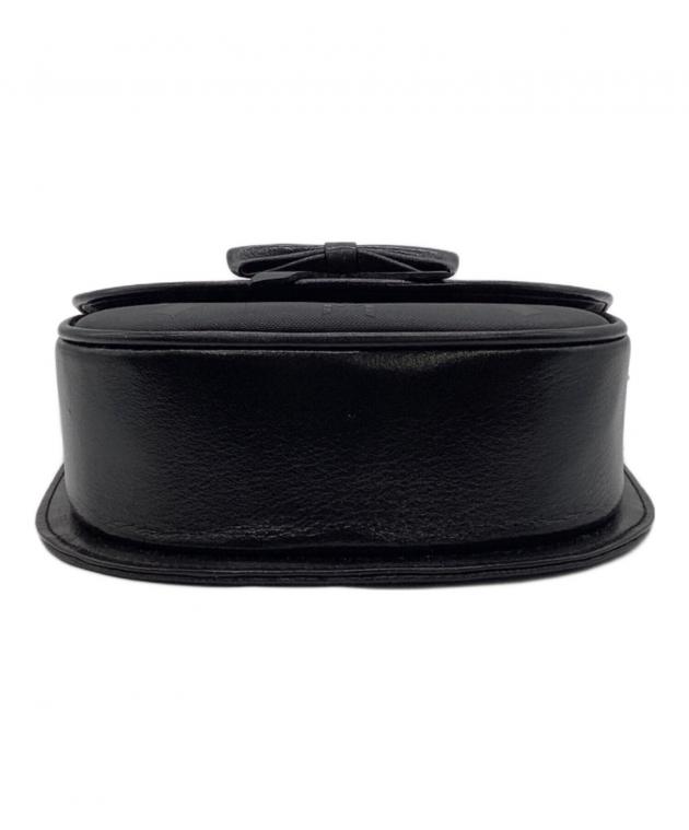 MCM モノグラム ショルダーバッグ ブラック 中古・古着通販】MCM (エムシーエム) モノグラム ショルダーバッグ