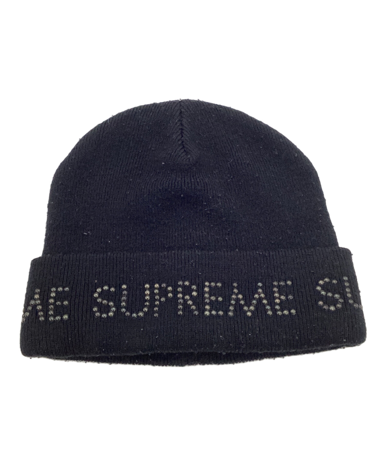 中古・古着通販】SUPREME (シュプリーム) スタッズビーニー ブラック